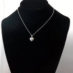 Tiny Heart Locket Pendant Necklace