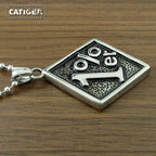 Biker Stainless Steel Pendant Necklace