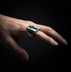 Christmas Goth Cross Ring Men Rings Punk Hip Hop for Boyfriend Male Stainless Steel Jewelry Creativity Gift Wholesale OSR608