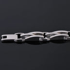 Bracelet Men 11MM Wide 8.67" Long Mens Cuff Bracelets & Bangles Solid Metal Stainless Steel On Hand Jewelry Boys