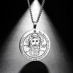 Key of Solomon Pentacle Pendant — Stainless Steel