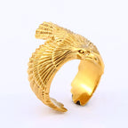 BEIER Stainless steel Thor Hammer Viking Amulet Viking Raven Ring Scandinavian Jewelry man Ring BR8-296