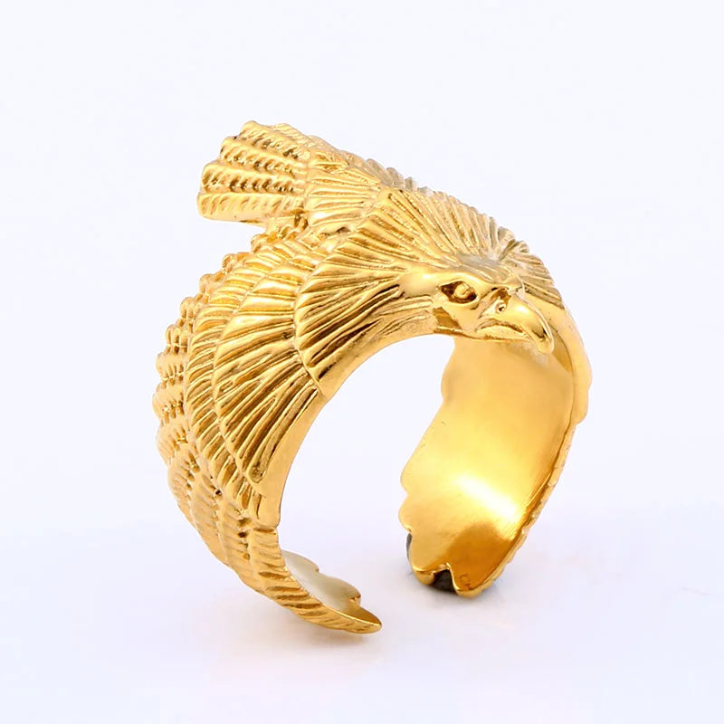 BEIER Stainless steel Thor Hammer Viking Amulet Viking Raven Ring Scandinavian Jewelry man Ring BR8-296