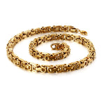4/5/6/8mm Width Royal Box Chain Necklace For Men Male Stainless Steel Long Necklace Personalise Jewelry Boyfriend Gift