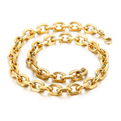 Two-tone Chain 1MM Geometric — Stainless Steel