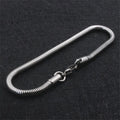 Wholesale Price 316L Stainless Steel Round Snake Link Chain Bracelet Fashion Party Gift Jewelry For Men and Women Width 2/3/4MM