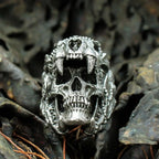 Jaguar Warrior Skull Ring — Stainless Steel