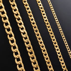 Flat Curb Chain Necklace 9.5mm — Stainless Steel