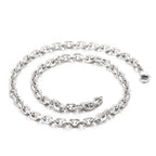 Kalen Gold/Silver Color O-Chain Geometric Stitching Necklace Men's Stainless Steel Jewelry Wholesale