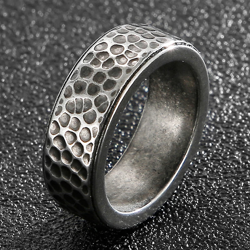 Solid 316L Stainless Steel Men's Finger Rings Stainless Ring For Men Women Size 7-13 Vintage Male Charm Jewelry Wedding