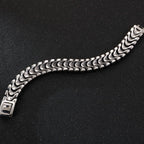 Punk Rocker Skull Bracelet For Men Cool Stainless Steel Men's Chain Bracelets Accessories Gothic Biker Jewelry Male