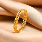 Cuban Ring, Curb Chain Ring, Stainless Steel Miami Link Rings,Streetwear Fashion Hip Pop Cool Ring, Everyday Jewelry 3 to 7 MM