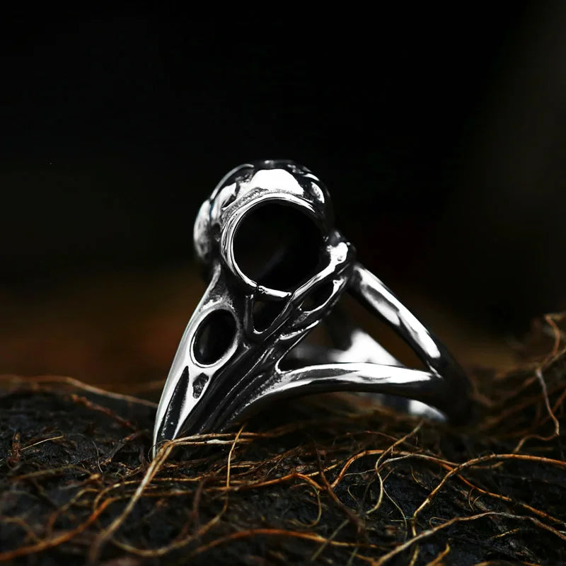 BEIER Stainless steel Thor Hammer Viking Amulet Viking Raven Ring Scandinavian Jewelry man Ring BR8-296