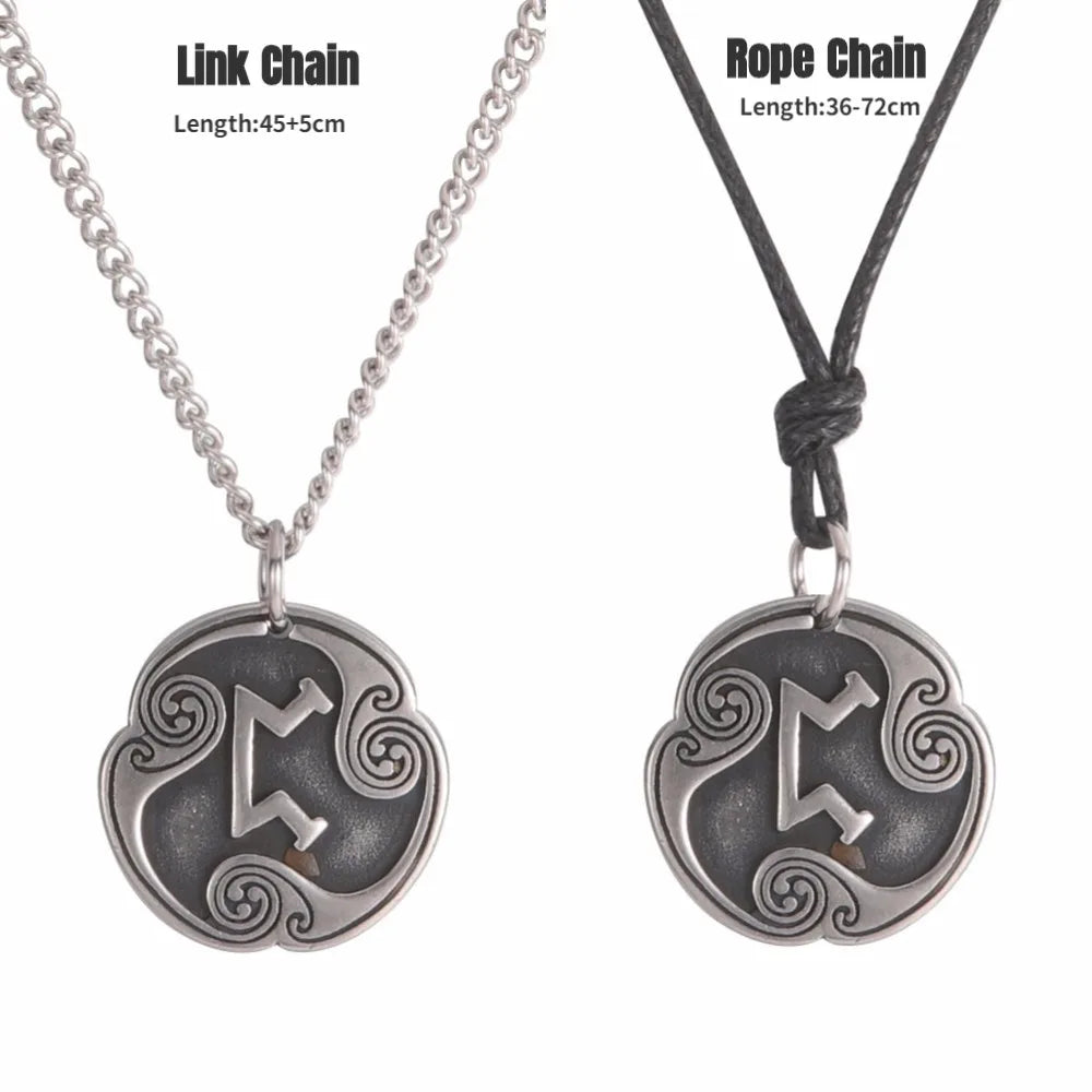 24 Viking Runes Amulet Pendant Set — Stainless Steel