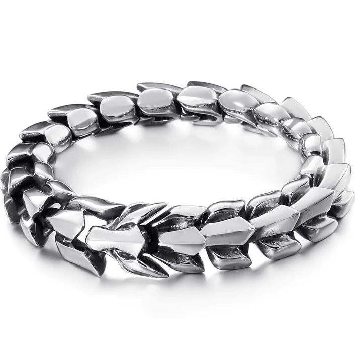 Big Size 20/22/24CM Long Heavy Stainless Steel Man Bracelet Men's Link Chain Bracelets Metal Bangles Massive On Hand