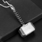 Superhero Thor Necklace Thor's Hammer Mjolnir Pendant Neck Chain Men's Trend Accessories
