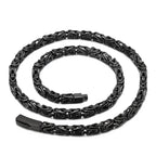 50-65CM 25.5" 6MM Chain Necklace Choker for Men Luxury Gold Color Stainless Steel Men's Necklaces Best Friends Birthday