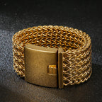 12/18/30mm Wide Mesh Chain Stainless Steel Bracelet for Men Shiny Rock Cool Boy Wristband Heavy Metal Jewelry Gift