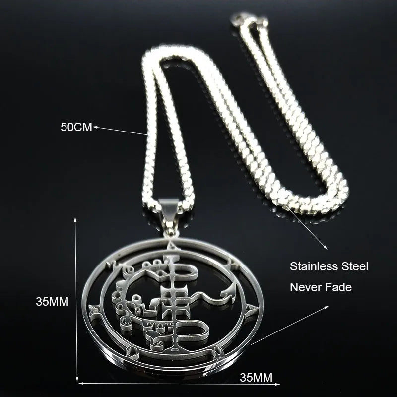 Sigil de Lucifer Baphomet Necklace — SS