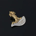 BOCAI Real Solid 100% S925 Silver Jewelry Pendant Buddhist Supplies Vajra Axe and Bead Necklace Diy Beaded Accessories