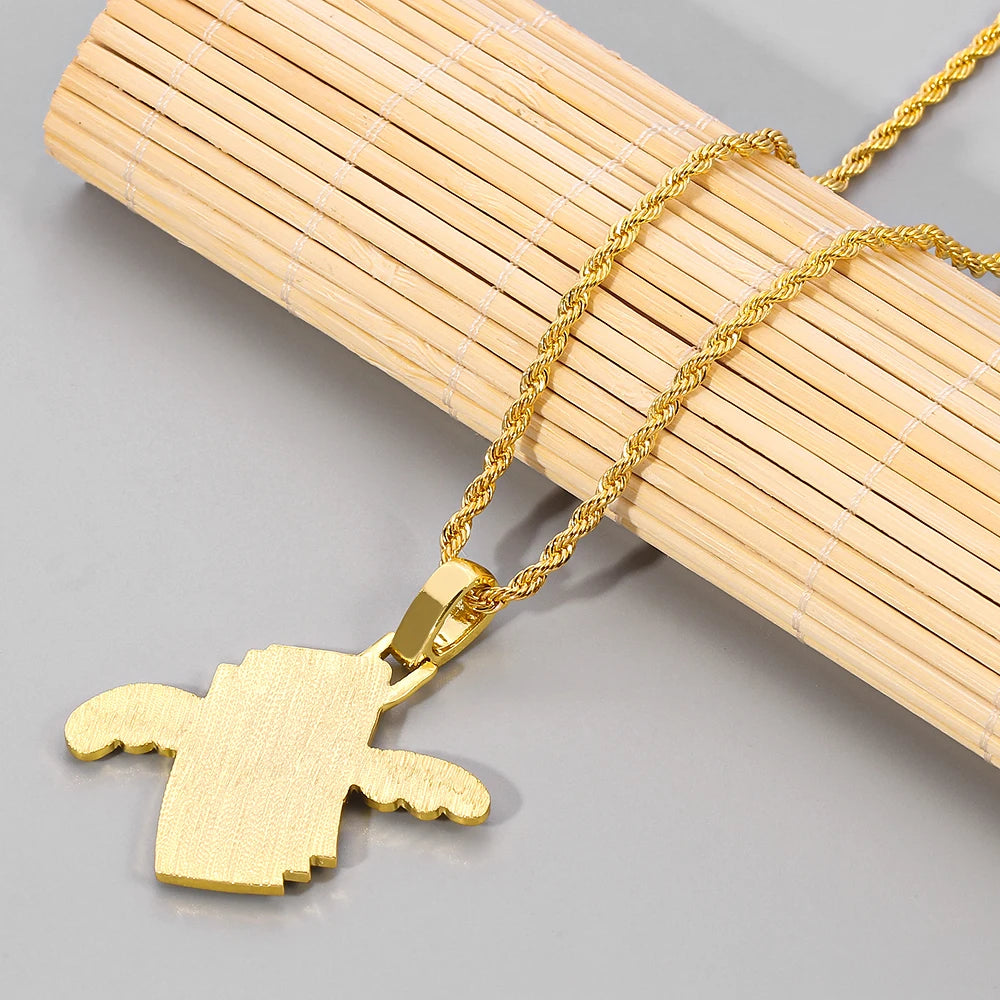 Flying Money Necklace Wings Cash Pendant Men's Jewelry Punk Hip Hop Rock Style Rap Dancer Handsome Guy Accessories Cool