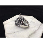 Japanese Hannya Mask Halloween Ring — Stainless Steel