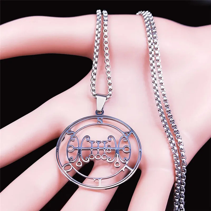 Baphomet Steel Pendant Seal Sallos Men/women Satan