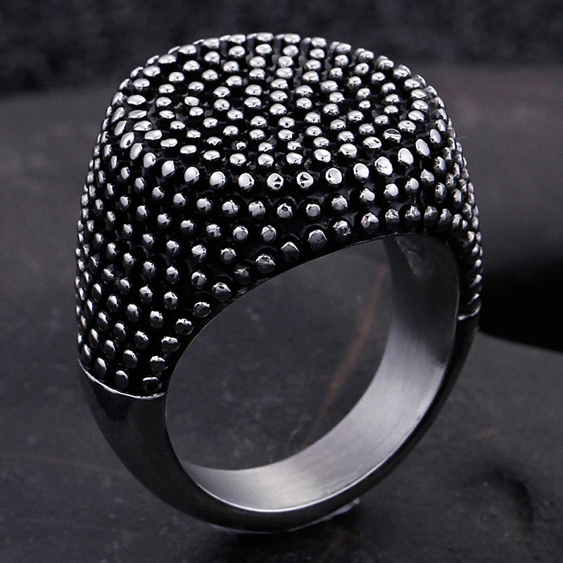 Solid 316L Stainless Steel Men's Finger Rings Stainless Ring For Men Women Size 7-13 Vintage Male Charm Jewelry Wedding