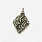 Norse Vikings Pendant Stainless Steel Vegvisir Compass Nordic Runes Odin Men Women Necklace Gift