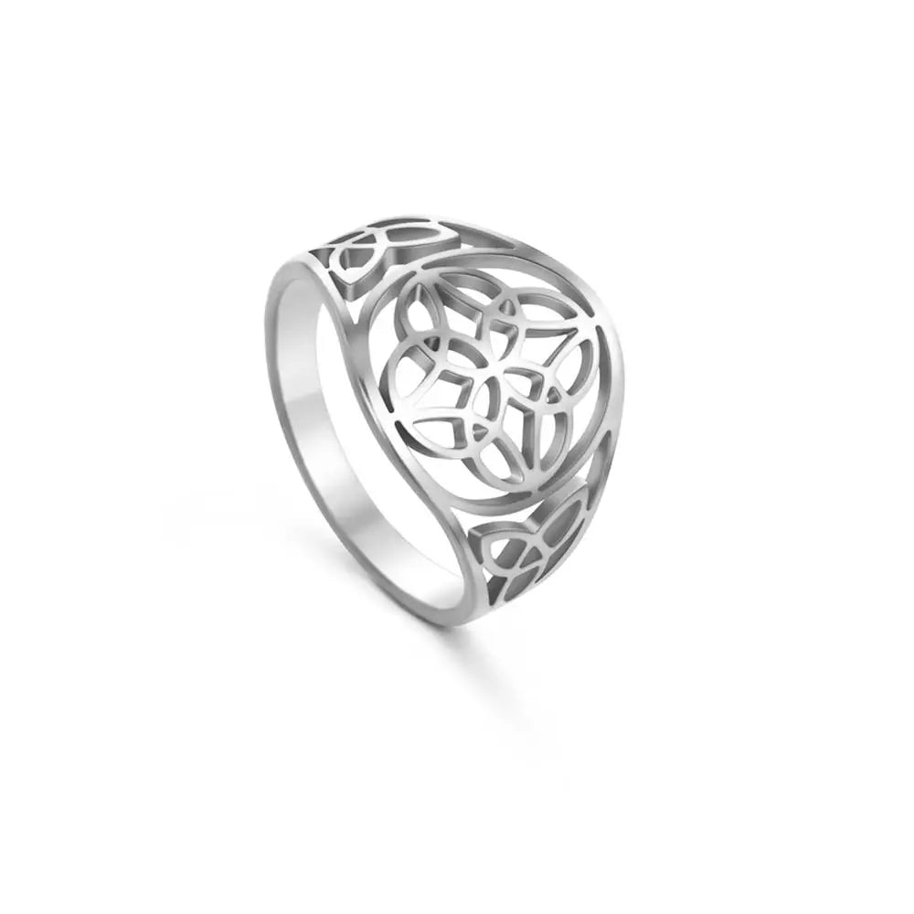 Vintage Celtic Knot Ring — Stainless Steel Geometric