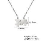 My Shape Lightning Necklaces For Women Tooth Mountain Heart Stainless Steel Necklace Choker Fashion Jewelry Gifts For friend