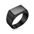 Jiayiqi Men'S Ring Punk Rock 316L Stainless Steel Signet Ring For Men Hip Hop Party Jewelry Male Wedding Gift Custom