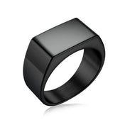 Stainless Steel Signet Ring — 316L Mens Street