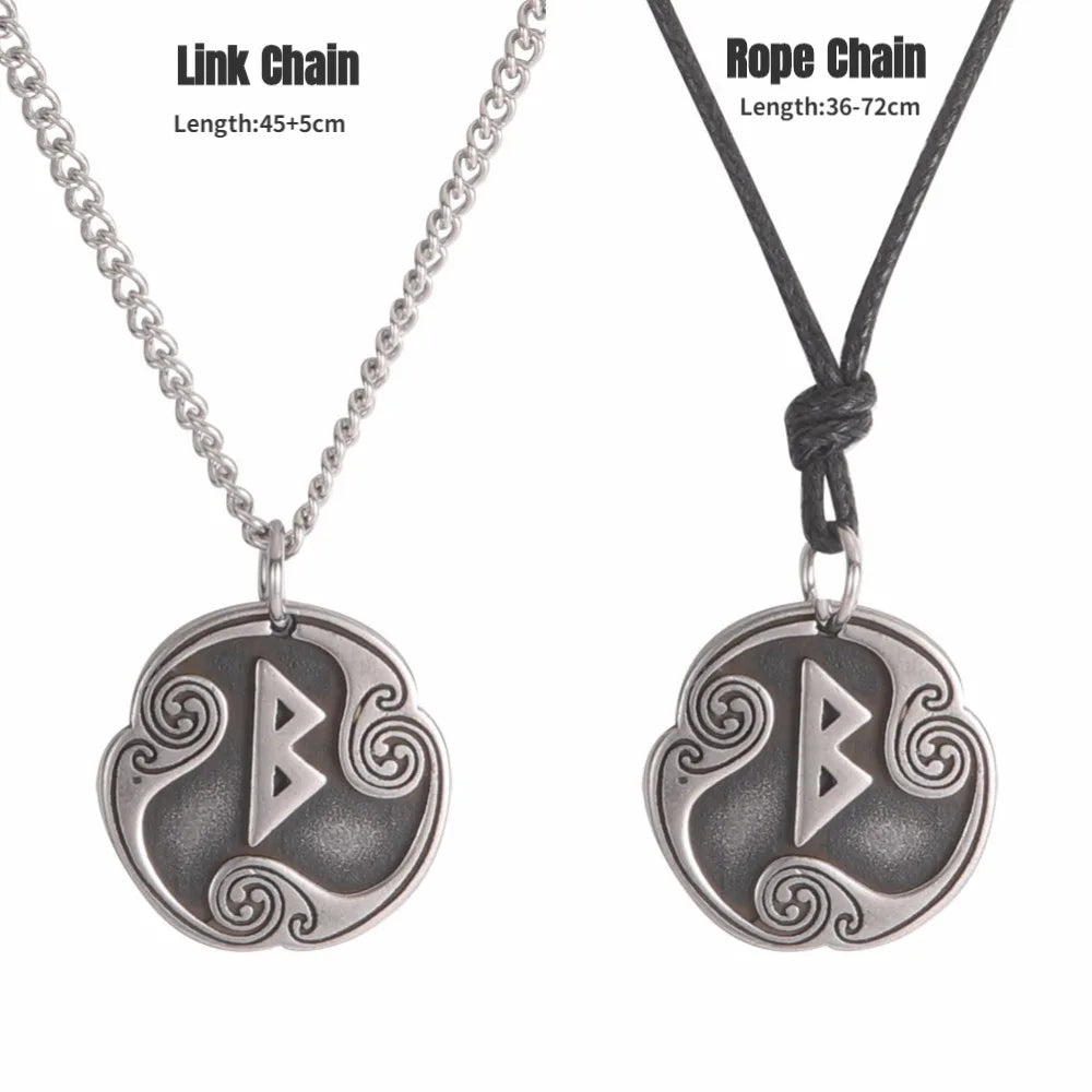 24 Viking Runes Amulet Pendant Set — Stainless Steel