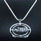 Demon Seal Silver Chain Necklace — Stainless Steel