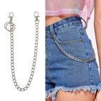 Belt Wallet Pocket Chain Keychain — Stainless Steel