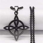 Knot Gold Chain Witchcraft Witch's Geometry Long
