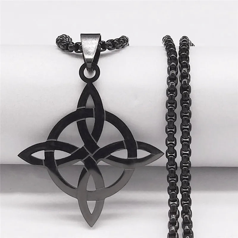 Knot Gold Chain Witchcraft Witch's Geometry Long