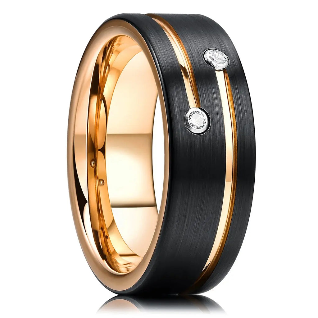 Fashion 8mm Deer Antler Black Titanium Stainles Steel Rings For Men Women Forest Elk Antler Ring Wedding Ring Men Wedding Band