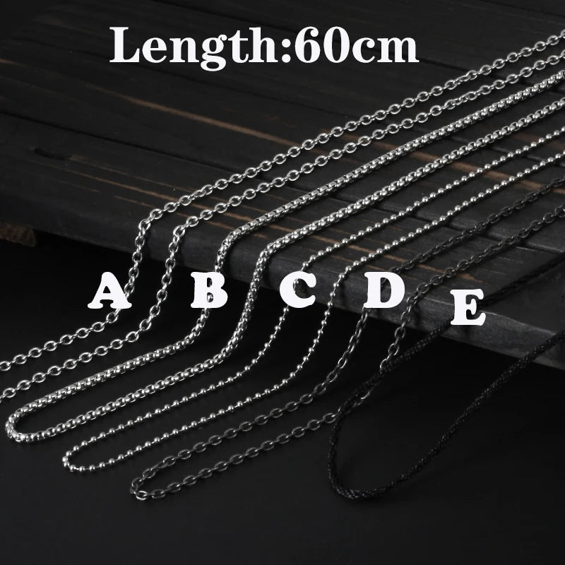 Vintage Punk Skull Necklace for Men Women 316L Stainless Steel Necklaces Men's chain Fashion Male Kiss Jewelry OSDZ201