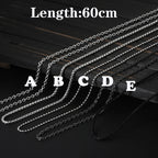 Vintage Punk Skull Necklace for Men Women 316L Stainless Steel Necklaces Men's chain Fashion Male Kiss Jewelry OSDZ201