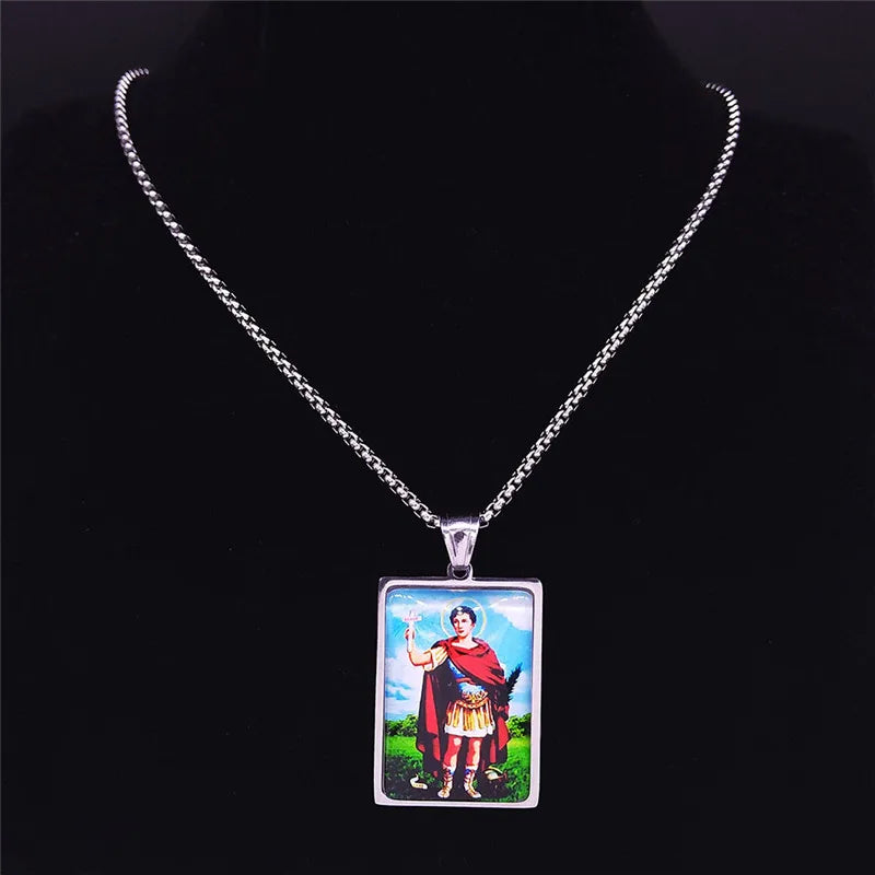 Archangel Pendant Necklace — Stainless Steel