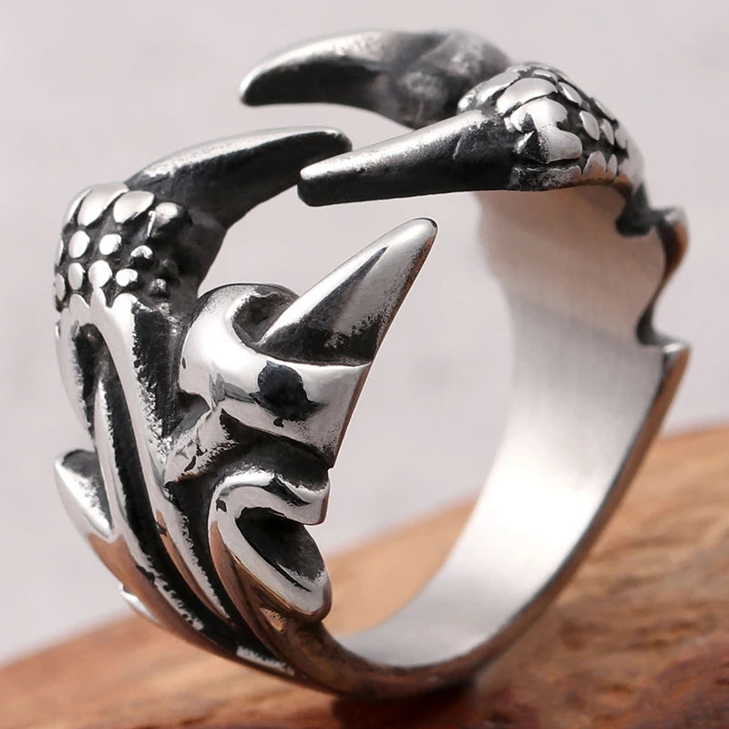 Solid 316L Stainless Steel Men's Finger Rings Stainless Ring For Men Women Size 7-13 Vintage Male Charm Jewelry Wedding