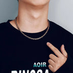 4/5/6/8mm Width Royal Box Chain Necklace For Men Male Stainless Steel Long Necklace Personalise Jewelry Boyfriend Gift