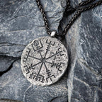 Viking Vegvisir Stainless Steel Pendant Necklace