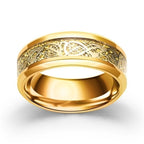 8mm Fashion Brushed Black Ring Simple Stripe Stainless Steel Ring Men Wedding Band