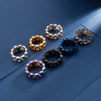 10mm Stainless Steel Ring Speedometer Wedding Party Fashion Rings Bike Chain Link Men Women Finger Rings Jewelry Gift