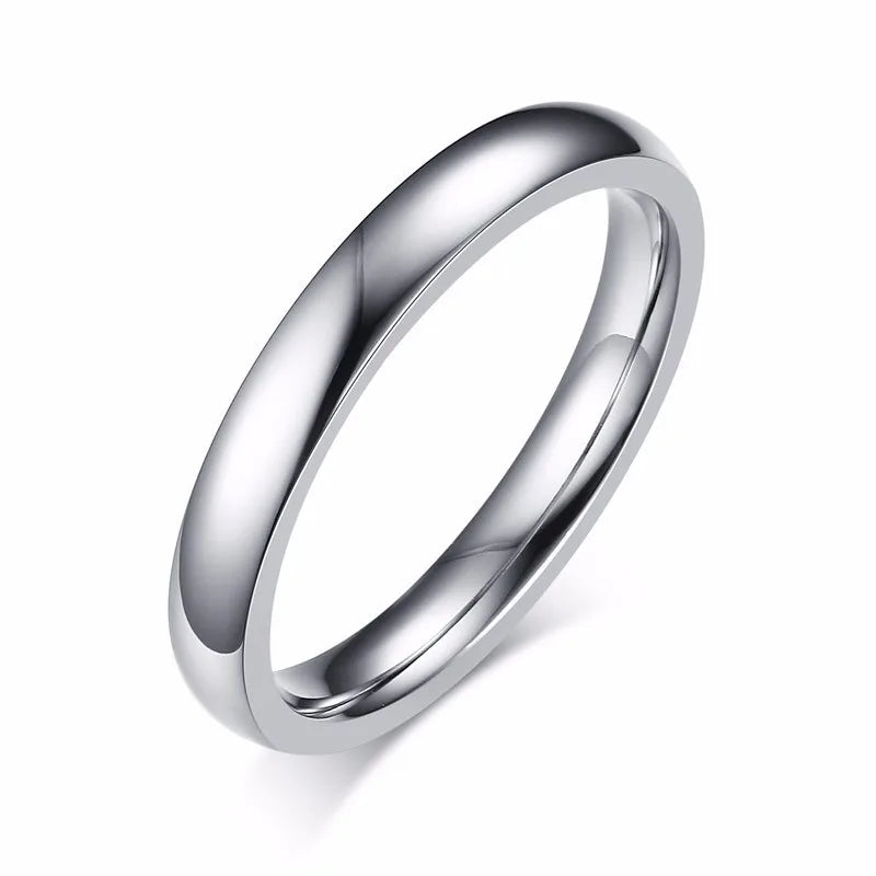 Minimal Dome Ring — Stainless Steel