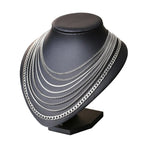 Vnox 3-6MM Tone Snake Cocoon Curb Link Flat Box Wheat Chains Stainless Steel Men Necklace Choker Jewelry 24 inch