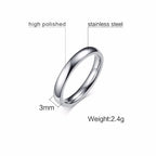 Minimal Dome Ring — Stainless Steel
